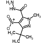 CAS#: 395654-40-7， 1-Methyl-3-(2-Methyl-2-Propanyl)-4-Nitro-1H-Pyrazole-5-Carbohydrazide