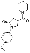 CAS#: 39630-18-7， 1-((1-(4-Methoxyphenyl)-5-Oxo-3-Pyrrolidinyl)Carbonyl)Piperidine