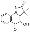结构式 CAS# 39674-97-0, 4-羟基-3,3-二甲基-2H-苯并[g]吲哚-2,5(3H)-二酮