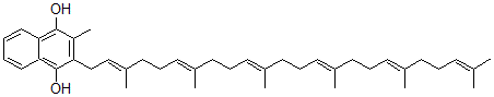 CAS#: 39776-48-2， 2-[(2E,6E,10E,14E,18E)-3,7,11,15,19,23-Hexamethyltetracosa-2,6,10,14,18,22-Hexaenyl]-3-Methylnaphthalene-1,4-Diol