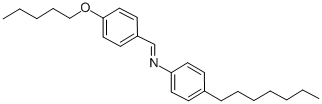 structure of CAS# 39777-20-3, 4-Pentyloxybenzylidene-4'-Heptylaniline;(4-Amoxybenzylidene)-(4-Heptylphenyl)Amine;P-Pentyloxybenzylidene P-Heptylaniline;P-Pentyloxybenzylidene-P-Heptylaniline