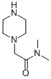 structure of CAS# 39890-43-2, N,N-Dimethyl-2-Piperazin-1-Yl-Acetamide;N,N-Dimethyl-2-Piperazine-1,4-Diium-1-Yl-Acetamide;N,N-Dimethyl-2-(1-Piperazine-1,4-Diiumyl)Acetamide;N,N-Dimethyl-2-Piperazine-1,4-Diium-1-Yl-Ethanamide