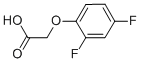 structure of CAS# 399-44-0, 2-(2,4-Difluorophenoxy)Acetic Acid;2-(2,4-Difluorophenoxy)Ethanoic Acid;Sbb009309;(2,4-Difluoro-Phenoxy)-Acetic Acid