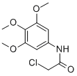 structure of CAS# 39901-45-6, 2-Chloro-N-(3,4,5-Trimethoxyphenyl)Acetamide;2-Chloro-N-(3,4,5-Trimethoxyphenyl)Ethanamide;Zinc02650143;Ivk/0028344