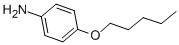 structure of CAS# 39905-50-5, 4-n-Pentoxyaniline;(4-Amoxyphenyl)Amine;4-Pentyloxyaniline;Benzenamine, 4-(Pentyloxy)-