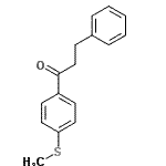 structure of CAS# 40027-88-1, 1-[4-(Methylsulfanyl)Phenyl]-3-Phenyl-1-Propanone;3-phenyl-4'-thiomethylpropiophenone