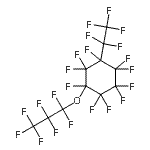 结构式 CAS# 400626-82-6, 1,1,2,2,3,3,4,5,5,6-十氟-4-(七氟丙氧基)-6-(五氟乙基)环己烷