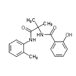 CAS#: 400743-99-9， 2-Hydroxy-N-{2-Methyl-1-[(2-Methylphenyl)Amino]-1-Oxo-2-Propanyl}Benzamide