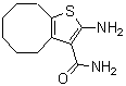 structure of CAS# 40106-15-8, 2-Amino-4,5,6,7,8,9-Hexahydrocycloocta[b]Thiophene-3-Carboxamide;2-amino-4<wbr>,5,6,7,8,<wbr>9-hexahyd<wbr>rocyclooc<wbr>ta[1,2-b]<wbr>thiophene<wbr>-3-carbox<wbr>amide;2-amino-4<wbr>,5,6,7,8,<wbr>9-hexahyd<wbr>rocyclooc<wbr>ta[b]thio<wbr>phene-3-c<wbr>arboxamide;2-Amino-4<wbr>,5,6,7,8,<wbr>9-hexahyd<wbr>rocyclooc<wbr>ta-[b]thi<wbr>ophene-3-<wbr>carboxami<wbr>de