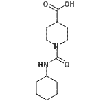 CAS 登录号：401581-26-8， 1-(环己基氨基甲酰)-4-哌啶羧酸