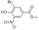 structure of CAS# 40258-72-8, Methyl 3-Bromo-4-Hydroxy-5-Nitrobenzenecarboxylate;2-Bromo-4-(Methoxycarbonyl)-6-Nitrophenol, 3-Bromo-2-Hydroxy-5-(Methoxycarbonyl)Nitrobenzene;METHYL 3-BROMO-4-HYDROXY-5-NITROBENZENECARBOXYLATE;Methyl 3-Bromo-4-Hydroxy-5-Nitrobenzoate