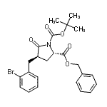 CAS#: 402586-55-4， 2-Benzyl 1-(2-Methyl-2-Propanyl) (2S,4R)-4-(2-Bromobenzyl)-5-Oxo-1,2-Pyrrolidinedicarboxylate
