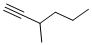 structure of CAS# 40276-93-5, 3-Methyl-1-Hexyne;1-Hexyne, 3-Methyl-;3-Methyl-1-Hexyne