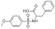 structure of CAS# 40280-00-0, 2-([(4-Methoxyphenyl)Sulfonyl]Amino)-3-Phenylpropanoic Acid;(2S)-2-[(4-Methoxyphenyl)Sulfonylamino]-3-Phenyl-Propanoate;(2S)-2-[(4-Methoxyphenyl)Sulfonylamino]-3-Phenyl-Propionate;Zinc00166200