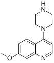 structure of CAS# 4038-97-5, 7-Methoxy-4-(Piperazin-1-Yl)Quinoline;7-Methoxy-4-Piperazin-1-Yl-Quinoline;7-Methoxy-4-(1-Piperazinyl)Quinoline;7-Methoxy-4-(Piperazin-1-Yl)Quinoline