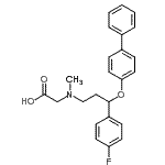 CAS#: 405225-21-0， N-[3-(4-Biphenylyloxy)-3-(4-Fluorophenyl)Propyl]-N-Methylglycine