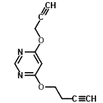 CAS#: 405928-83-8， 4-(3-Butyn-1-Yloxy)-6-(2-Propyn-1-Yloxy)Pyrimidine