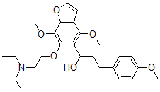 CAS#: 40680-78-2， 6-[2-(Diethylamino)Ethoxy]-4,7-Dimethoxy-alpha-[2-(4-Methoxyphenyl)Ethyl]-5-Benzofuranmethanol