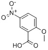 结构式 CAS# 40751-89-1, 2-甲氧基-5-硝基-苯甲酸