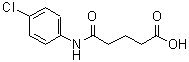 structure of CAS# 40828-92-0, 5-[(4-Chlorophenyl)Amino]-5-Oxopentanoic Acid;4-(4-Chloro-phenylcarbamoyl)-butyric acid;4-[N-(4-chlorophenyl)carbamoyl]butanoic acid;5-[(4-chlorophenyl)amino]-5-oxopentanoic acid