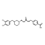 CAS#: 408304-11-0， 4-{[({[(2S)-4-(3,4-Dichlorobenzyl)-2-Morpholinyl]Methyl}Carbamoyl)Amino]Methyl}Benzoic Acid