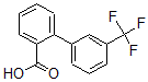 structure of CAS# 408367-99-7, 3'-(Trifluoromethyl)-[1,1'-Biphenyl]-2-carboxylic Acid;3'-(TRIFLUOROMETHYL)[1,1'-BIPHENYL]-2-CARBOXYLIC ACID;2-(3-Trifluoromethylphenyl)Benzoic Acid