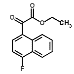 结构式 CAS# 409081-83-0, 乙基(4-氟-1-萘基)(氧代)乙酸酯