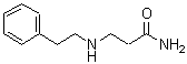 结构式 CAS# 4091-84-3, N<sup>3</sup>-(2-苯基乙基)-beta-丙氨酰胺