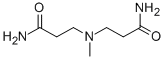 structure of CAS# 4097-82-9, Methyliminobispropionamide;3-[(3-Amino-3-Oxo-Propyl)-Methyl-Amino]Propanamide;3-[(3-Amino-3-Keto-Propyl)-Methyl-Amino]Propionamide;Nsc57556
