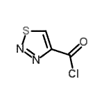 structure of CAS# 4100-17-8, 1,2,3-Thiadiazole-4-Carbonyl Chloride;