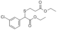 CAS#: 41022-14-4， Ethyl 3-(1-(3-Chlorophenyl)-2-Ethoxy-2-Oxoethylthio)Propanoate