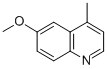 structure of CAS# 41037-26-7, 6-Methoxy-4-Methylquinoline;6-METHOXY-4-METHYLQUINOLINE HYDRATE;6-METHOXY-4-METHYLQUINOLINE 98+%;4-METHYL-6-METHOXYQUINOLINE