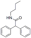 structure of CAS# 4107-02-2, N-Butyl-2,2-Diphenylacetamide;N-Butyl-2,2-Di(Phenyl)Ethanamide;Brn 2122659;Benzeneacetamide, N-Butyl-Alpha-Phenyl- (9Ci)