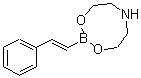 structure of CAS# 411222-52-1, 2-[(E)-2-Phenylvinyl]-1,3,6,2-Dioxazaborocane;¦Â-Styrylboronic acid diethanolamine ester;2-((1E)-2-phenylvinyl)-1,3,6,2-dioxazaboraperhydroocine;Î’-STYRYLBORONIC ACID DIETHANOLAMINE ESTER