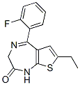 CAS#: 41191-07-5， 7-Ethyl-5-(2-Fluorophenyl)-1,3-Dihydro-2H-Thieno[2,3-e]-1,4-Diazepin-2-One