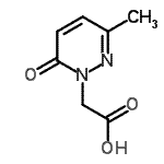 structure of CAS# 412018-60-1, (3-Methyl-6-Oxo-1(6H)-Pyridazinyl)Acetic Acid;(3-methyl-6-oxo-1(6H)-pyridazinyl)acetic acid;(3-Methyl-6-oxo-6H-pyridazin-1-yl)-acetic acid;(3-methyl-6-oxopyridazin-1(6H)-yl)acetic acid