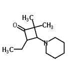 CAS#: 412025-01-5， 4-Ethyl-2,2-Dimethyl-3-(1-Piperidinyl)Cyclobutanone