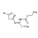 CAS#: 41228-34-6， Ethyl [(Z)-[(5-Bromo-1,3-Thiazol-2-Yl)Amino](Methylsulfanyl)Methylene]Carbamate