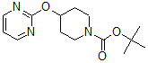structure of CAS# 412293-91-5, 4-(2-Pyrimidinyloxy)-1-Piperidinecarboxylic Acid 1,1-Dimethylethyl Ester;4-(PYRIMIDIN-2-YLOXY)-PIPERIDINE-1-CARBOXYLIC ACID TERT-BUTYL ESTER
