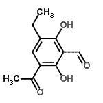 CAS#: 412338-84-2， 3-Acetyl-5-Ethyl-2,6-Dihydroxybenzaldehyde