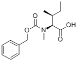 结构式 CAS# 4125-97-7, N-苄氧羰基-N-甲基-L-异亮氨酸