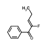 CAS 登录号：41343-04-8， (2Z)-2-氟-1-苯基-2-戊烯-1-酮