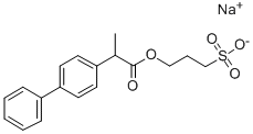 CAS 登录号：41363-50-2， 3-[2-(4-苯基苯基)丙酰氧基]丙烷-1-磺酸钠