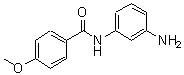 结构式 CAS# 41378-23-8, N-(3-氨基苯基)-4-甲氧基苯甲酰胺