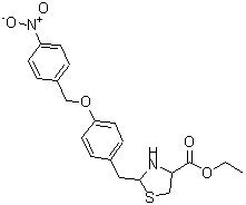 CAS#: 415697-08-4， Ethyl 2-{4-[(4-Nitrobenzyl)Oxy]Benzyl}-1,3-Thiazolidine-4-Carboxylate