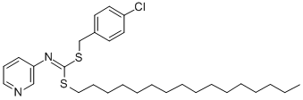 CAS#: 41643-23-6， (4-Chlorophenyl)Methyl Hexadecyl-3-Pyridinylcarbonimidodithioate