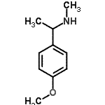 structure of CAS# 41684-13-3, 1-(4-Methoxyphenyl)-N-Methylethanamine;[(4-methoxyphenyl)ethyl]methylamine;[1-(4-Methoxy-phenyl)-ethyl]-methyl-amine;MFCD01123259