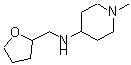 structure of CAS# 416869-66-4, (1-Methyl-Piperidin-4-Yl)-(Tetrahydro-Furan-2-Yl-Methyl)-Amine;(1-Methylpiperidin-1-Ium-4-Yl)-[[(2R)-Tetrahydrofuran-2-Yl]Methyl]Ammonium;(1-Methyl-4-Piperidin-1-Iumyl)-[[(2R)-2-Tetrahydrofuranyl]Methyl]Ammonium;(1-Methylpiperidin-1-Ium-4-Yl)-(Tetrahydrofurfuryl)Ammonium