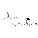 CAS#: 416893-44-2， 1-{4-[(2E)-2-Methyl-2-Buten-1-Yl]-1-Piperazinyl}Ethanone