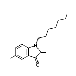 CAS#: 416899-94-0， 5-Chloro-1-(6-Chlorohexyl)-1H-Indole-2,3-Dione